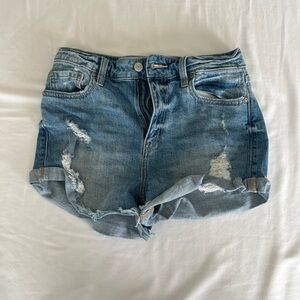 Kara Super High Rise High Low Rolled Shortie